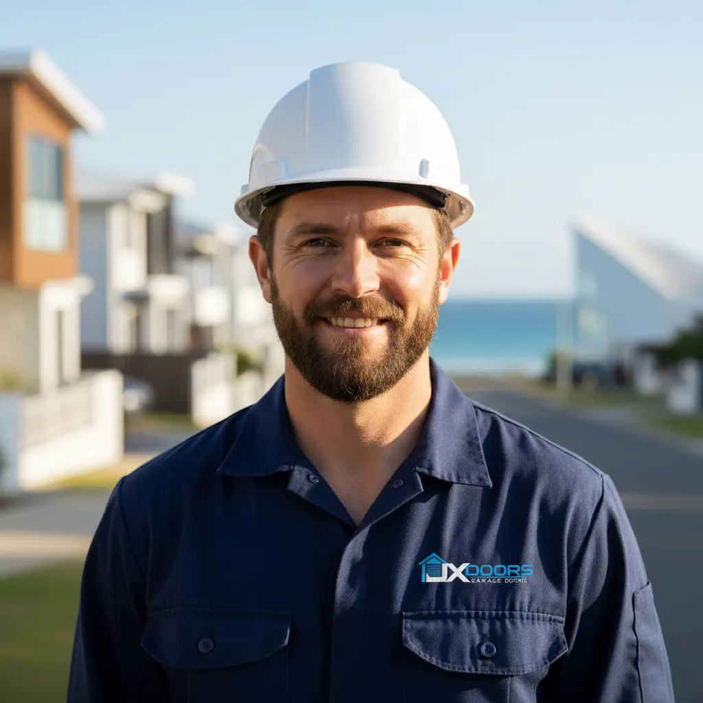 Local DuxDoors technician servicing a Brisbane garage door